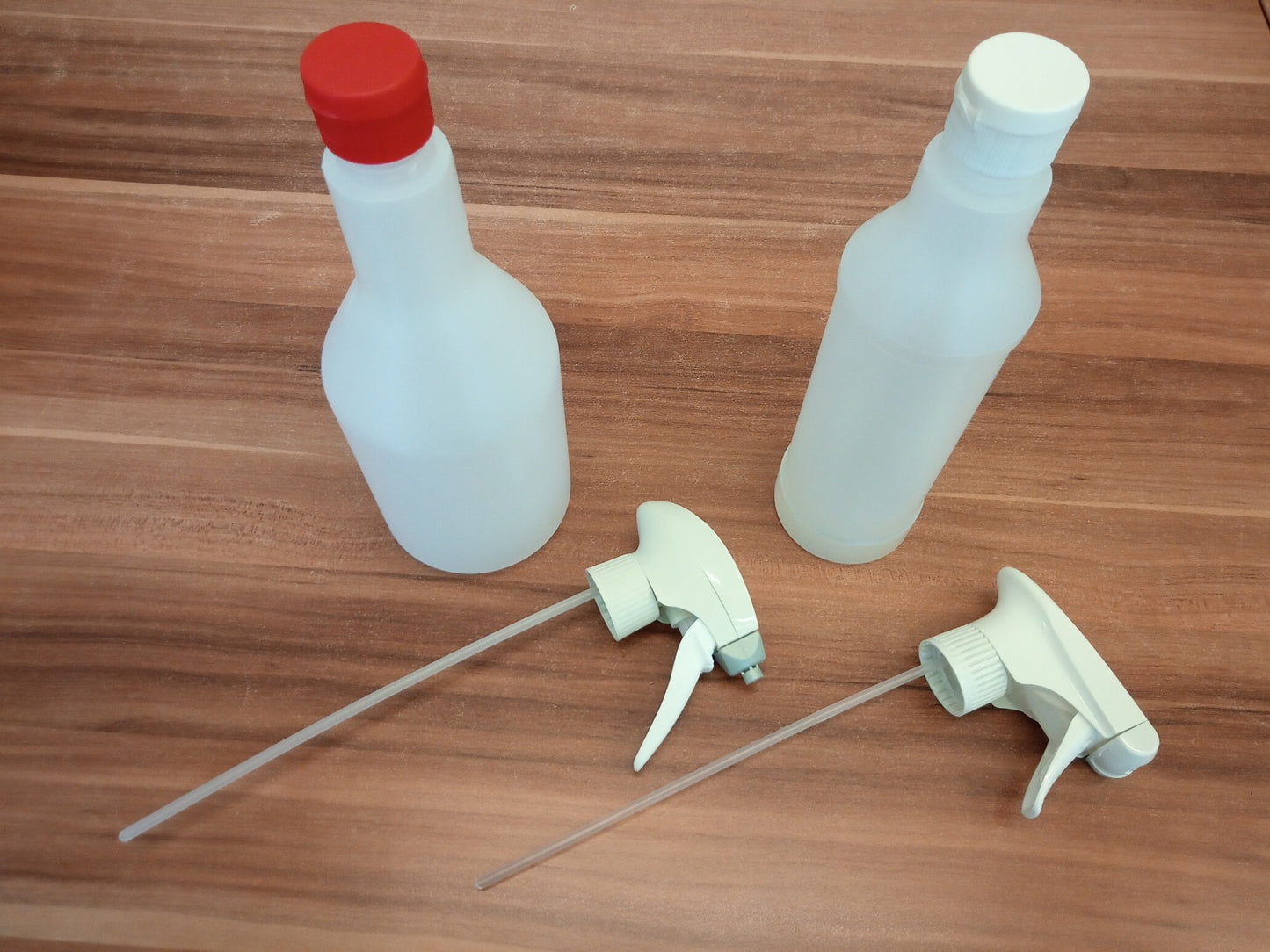 Sprühflaschen, leer, für Wasser oder Reinigungsmittel-Lösungen